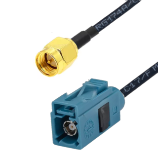 Pigtail FAKRA Z gniazdo / SMA wtyk RG174 5m 