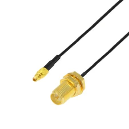 Pigtail MMCX wtyk - SMA-RP gniazdo RF1.37 10cm