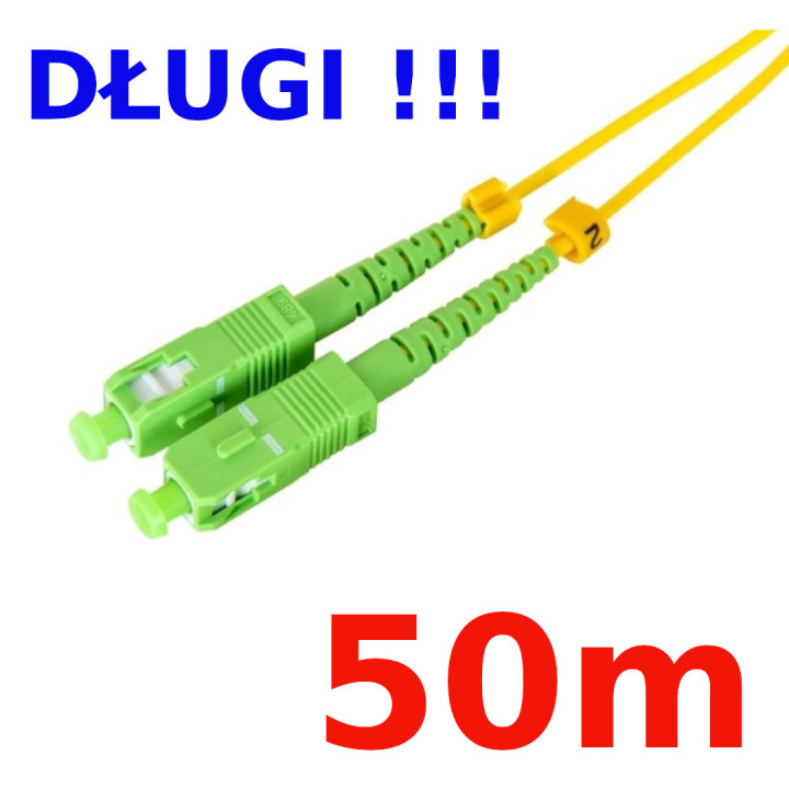 Światłowód do internetu ORANGE Z-Z 50m DŁUGI !!!