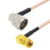 Pigtail N wtyk / SMA-RP wtyk KĄTOWE RG316 1m