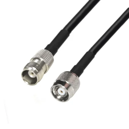 Kabel antenowy TNC gniazdo / TNC RP wtyk RG58 2m