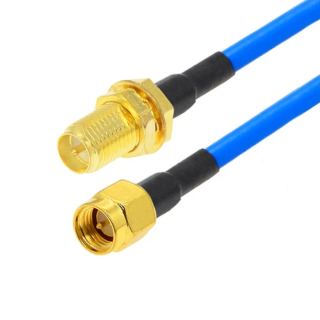 Pigtail SMA-wt / SMA RP-gn RG402 SemiFlex 1m