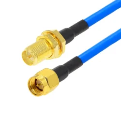 Pigtail SMA-wt / SMA RP-gn RG402 SemiFlex 1m