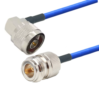 Kabel antenowy N gn / wtyk KĄT 36GHz RG402 20cm