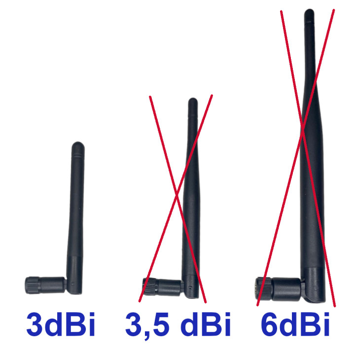 WiFi antenna 2.4GHz 3dBi Omnidirectional SMA-RP