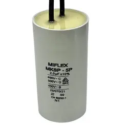 Kondensator silnikowy pracy MIFLEX 2uF 450V POLSKI