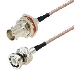 Pigtail BNC chassis socket / BNC plug RG316 50cm
