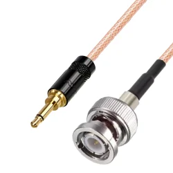 Pigtail JACK 3.5 wtyk / BNC gniazdo RG316 20cm