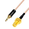 Pigtail JACK 3.5 wtyk / SMA gniazdo RG316 20cm