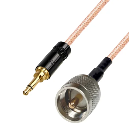 Pigtail JACK 3.5 wtyk / UHF wtyk RG316 20cm