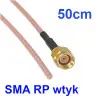 Pigtail SMA-RP plug / solder RG316 50cm