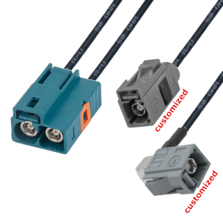 Pigtail FAKRA Zf TWIX 2* FAKRA f.CUSTOMIZED 2m v2