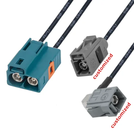 Pigtail FAKRA Zf TWIX 2* FAKRA f.CUSTOMIZED 2m v2