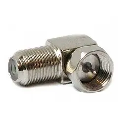 Adapter F gniazdo / F wtyk KĄTOWY