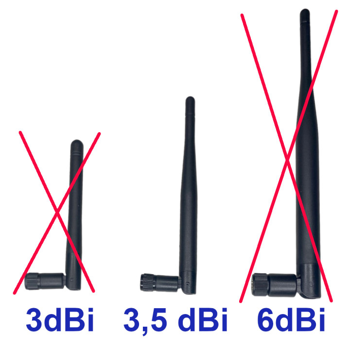Antena WiFi 2.4GHz 3,5dBi DOOKÓLNA wtyk SMA