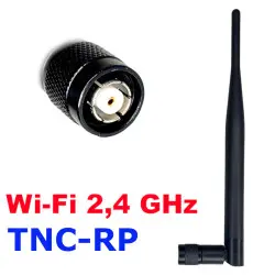 WiFi antenna 2.4GHz 6dBi Omnidirectional TNC-RP