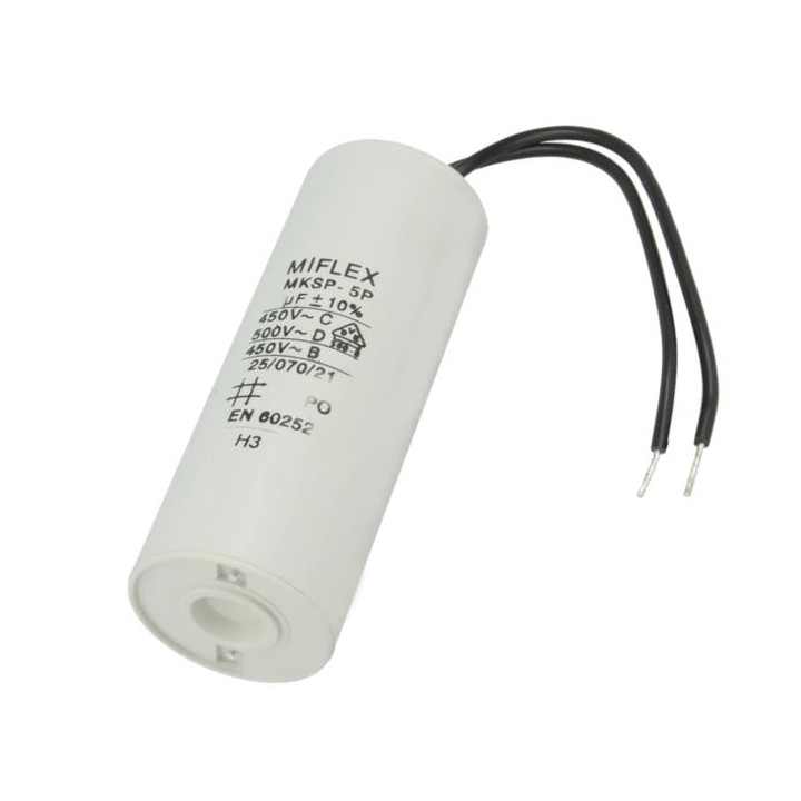 Kondensator silnikowy MIFLEX 14uF 450Vac POLSKI 2P