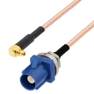 Pigtail FAKRA wtyk CODE C BH -MMCX wtyk RA 20cm