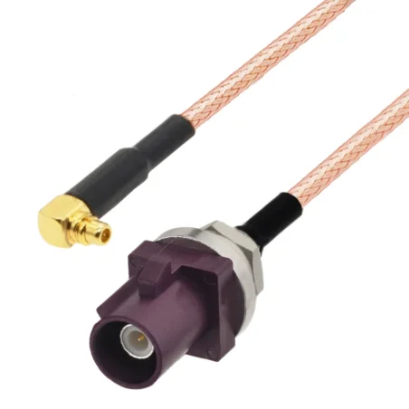 Pigtail FAKRA wtyk CODE D BH -MMCX wtyk RA 10cm