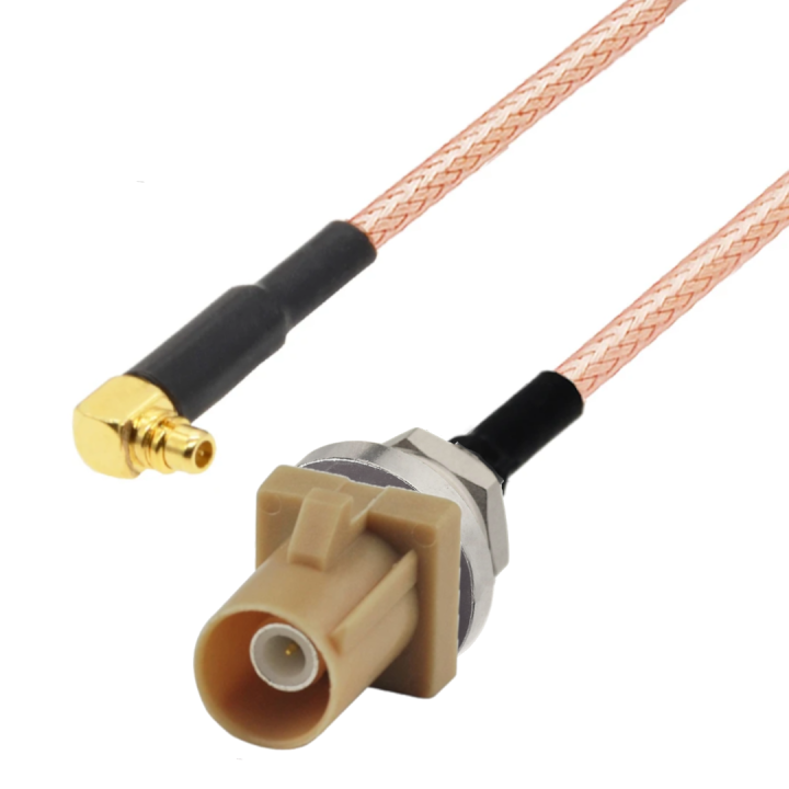 Pigtail FAKRA wtyk CODE I BH -MMCX wtyk RA 10cm