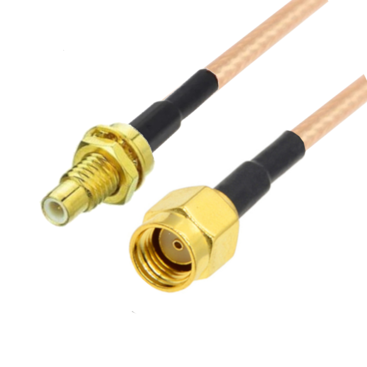 Pigtail SMA RP  wtyk / SMC wyk BH RG316 30cm