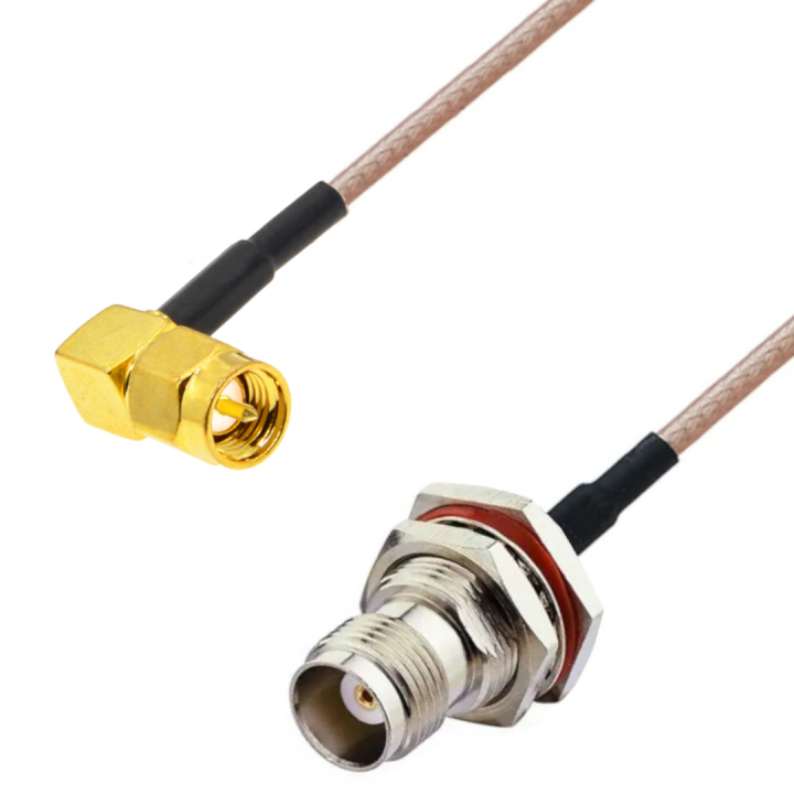 Pigtail SMA wtyk RA / TNC gniazdo RG316 50cm