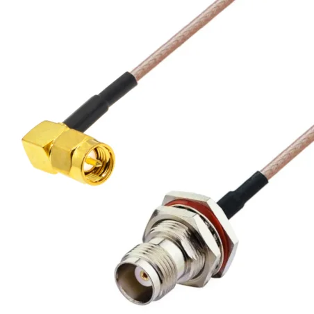 Pigtail SMA wtyk RA / TNC gniazdo RG316 3m