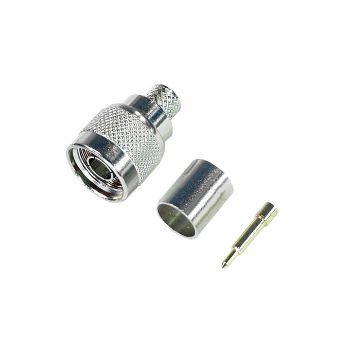 N plug connector for LMR300 cable crimped