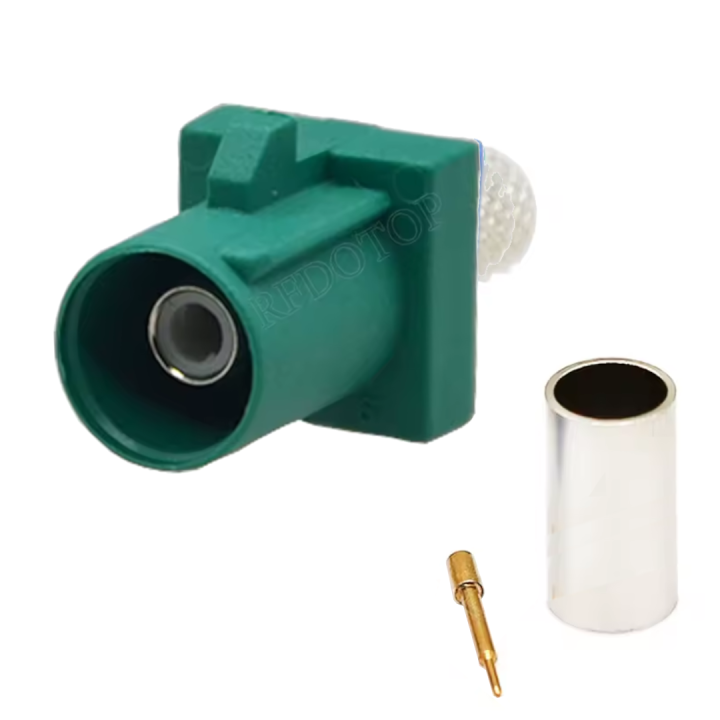 FAKRA wtyk na kabel RG58 CODE-E krótki prosty 