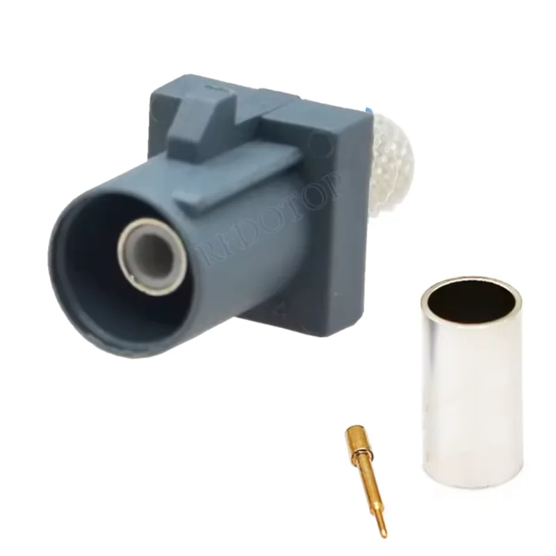 FAKRA wtyk na kabel RG58 CODE-G krótki prosty 