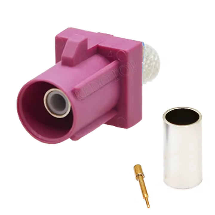 FAKRA wtyk na kabel RG58 CODE-H krótki prosty 