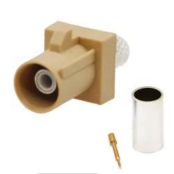 FAKRA plug for RG58 CODE-I cable, short, straight