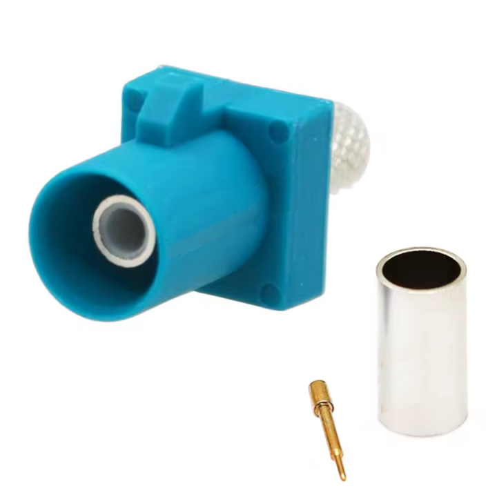 FAKRA wtyk na kabel RG58 CODE-Z krótki prosty 