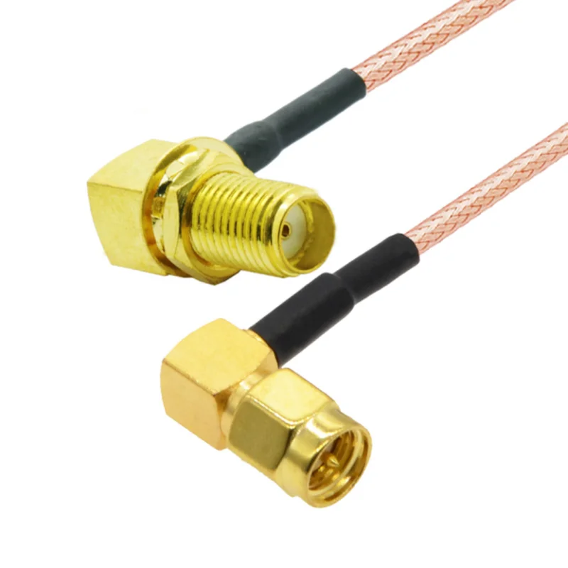 Pigtail SMA wtyk RA / SMA gniazdo RA RG316 5m 