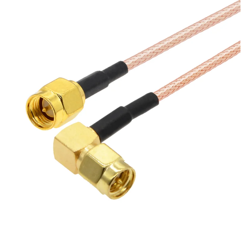 Pigtail SMA wtyk RA / SMA wtyk RG316 2m 