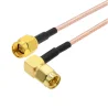 Pigtail SMA wtyk RA / SMA wtyk RG316 3m 