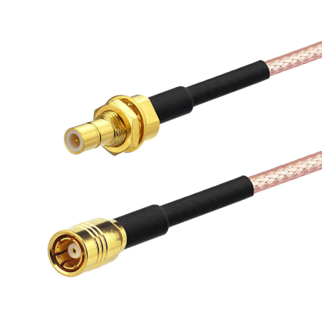 Pigtail SMB gn. BH / SMB wt. PROSTY RG316 30cm