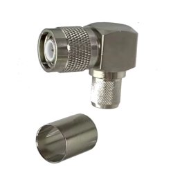 Złącze wtyk TNC KĄTOWY na kabel LMR300 zaciskane