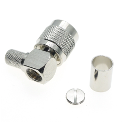 Złącze wtyk TNC KĄTOWY na kabel LMR300 zaciskane