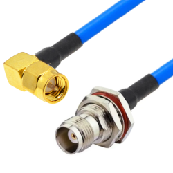 Kabel SMA wtyk RA / TNC gniazdo BH RG142 50cm