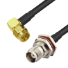 Kabel SMA wtyk RA / TNC gniazdo BH RG223U 50cm
