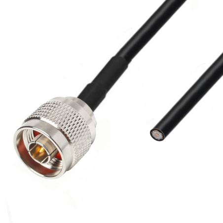 Kabel antenowy N wtyk jedna strona RF5 0.5m