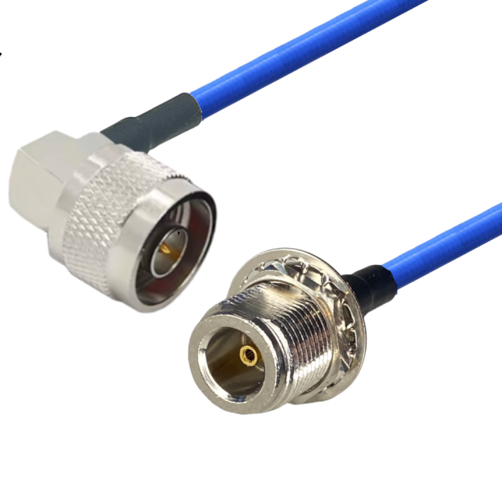 Kabel antenowy N wtyk RA / gniazdo BH RG402 30cm