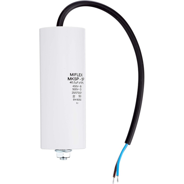 Kondensator silnikowy MIFLEX 40uF 450Vac POLSKI