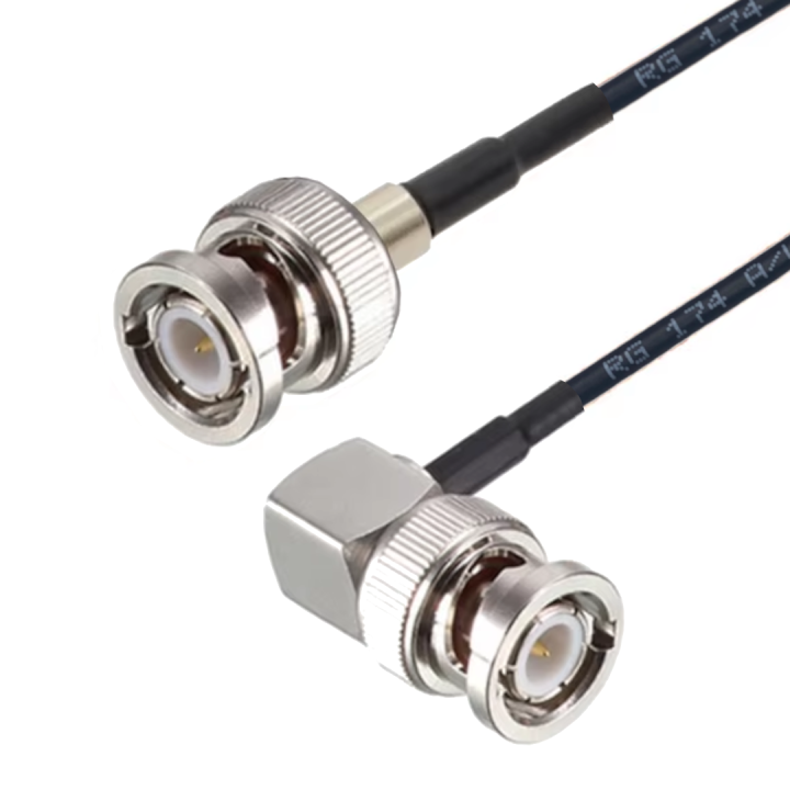 Pigtail BNC wtyk RA-BNC wtyk RG174 30cm