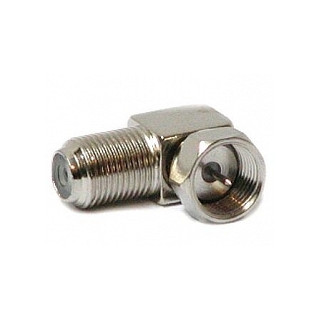 Adapter F socket / F plug ANGLE