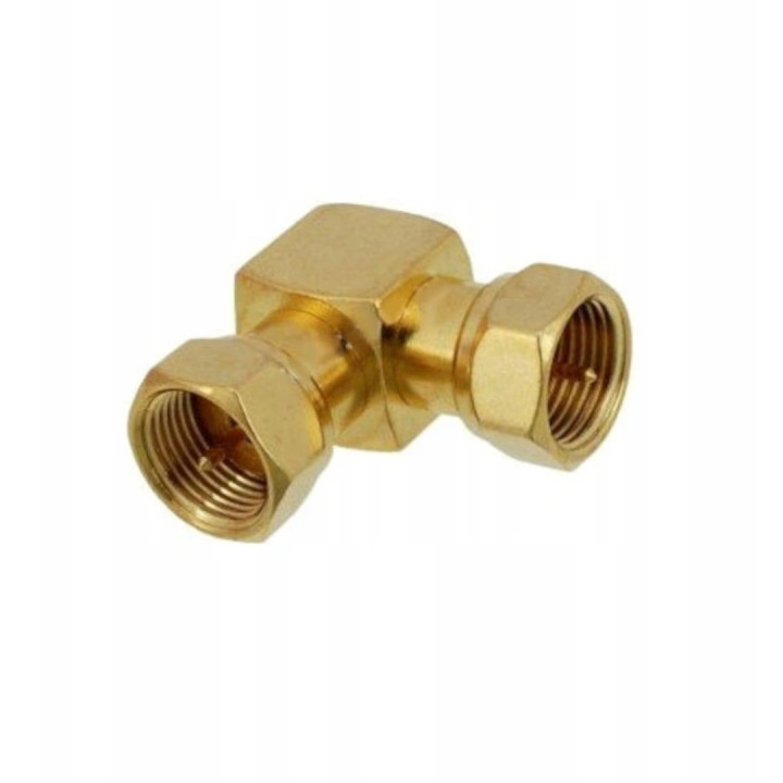 Adapter F wtyk / F wtyk KĄTOWY