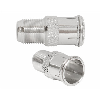 RF connector Adapter F plug QUICK CONNECTOR / F socket STRAIGHT
