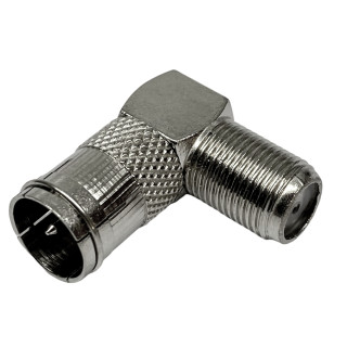 RF connector Adapter F plug QUICK CONNECTOR / F socket P ANGLE