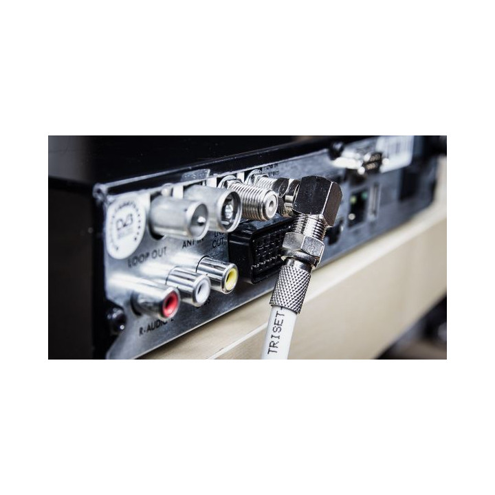 RF connector Adapter F plug QUICK CONNECTOR / F socket P ANGLE